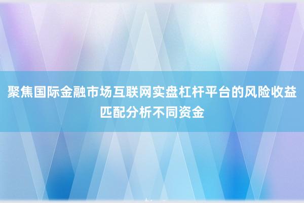聚焦国际金融市场互联网实盘杠杆平台的风险收益匹配分析不同资金